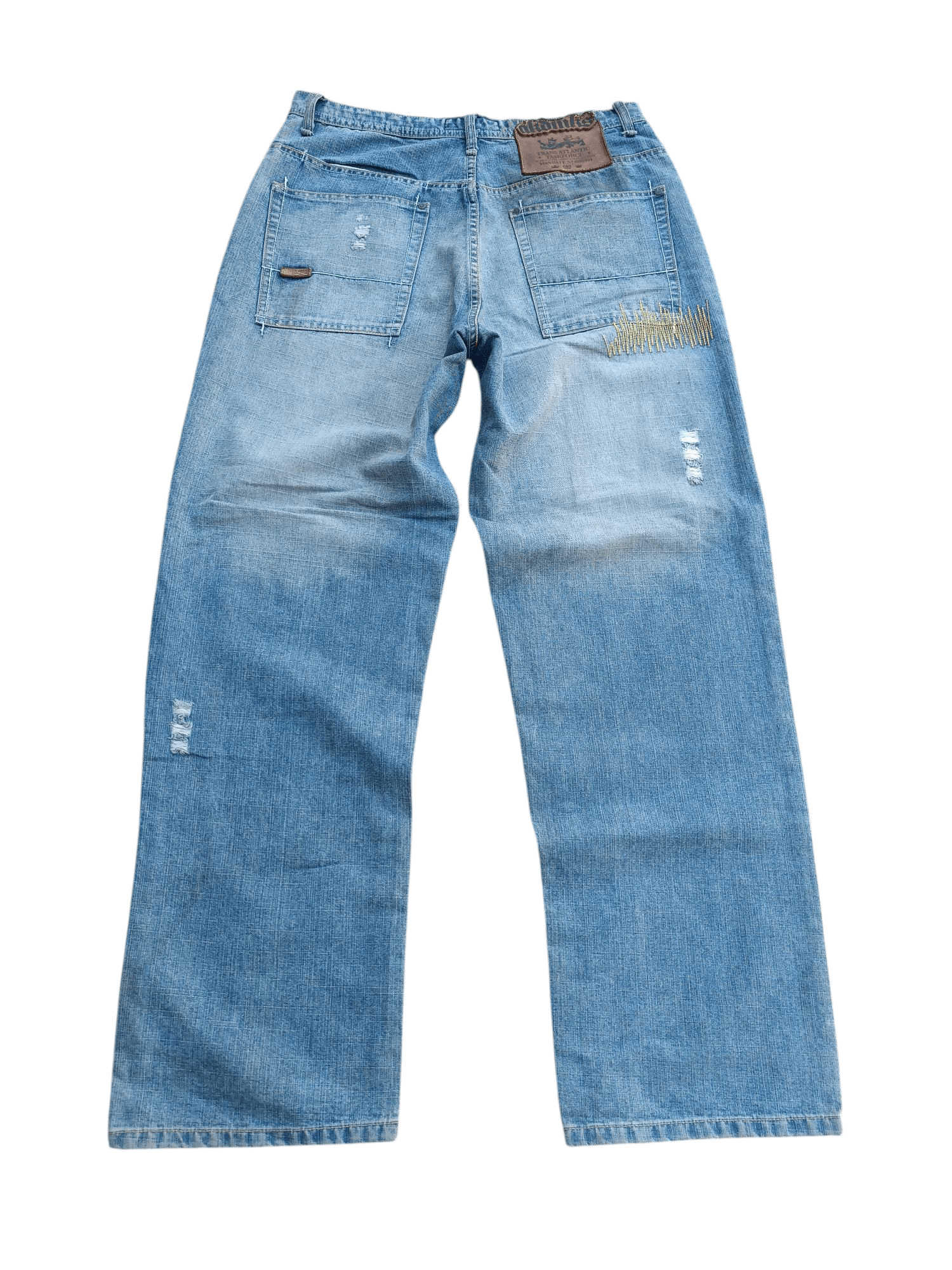 Akademiks Vintage Akademiks Loose Baggy Straight Leg Big Logo Jeans Size US 32 / EU 48 - 13 Thumbnail
