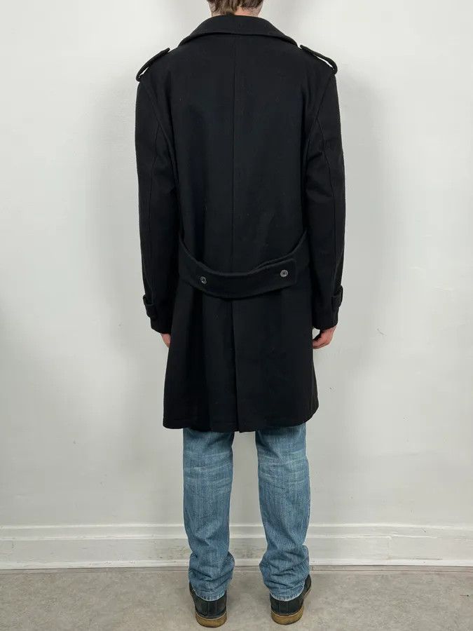 Burberry 2000s Burberry Black Double-Breasted Wool Coat Size US L / EU 52-54 / 3 - 3 Thumbnail