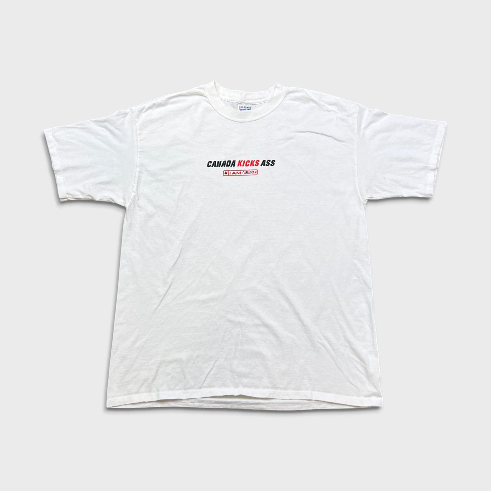 Vintage Vintage Gildan Molson Canada Kicks I Am Canadian 90s Tee Size US XL / EU 56 / 4 - 1 Thumbnail
