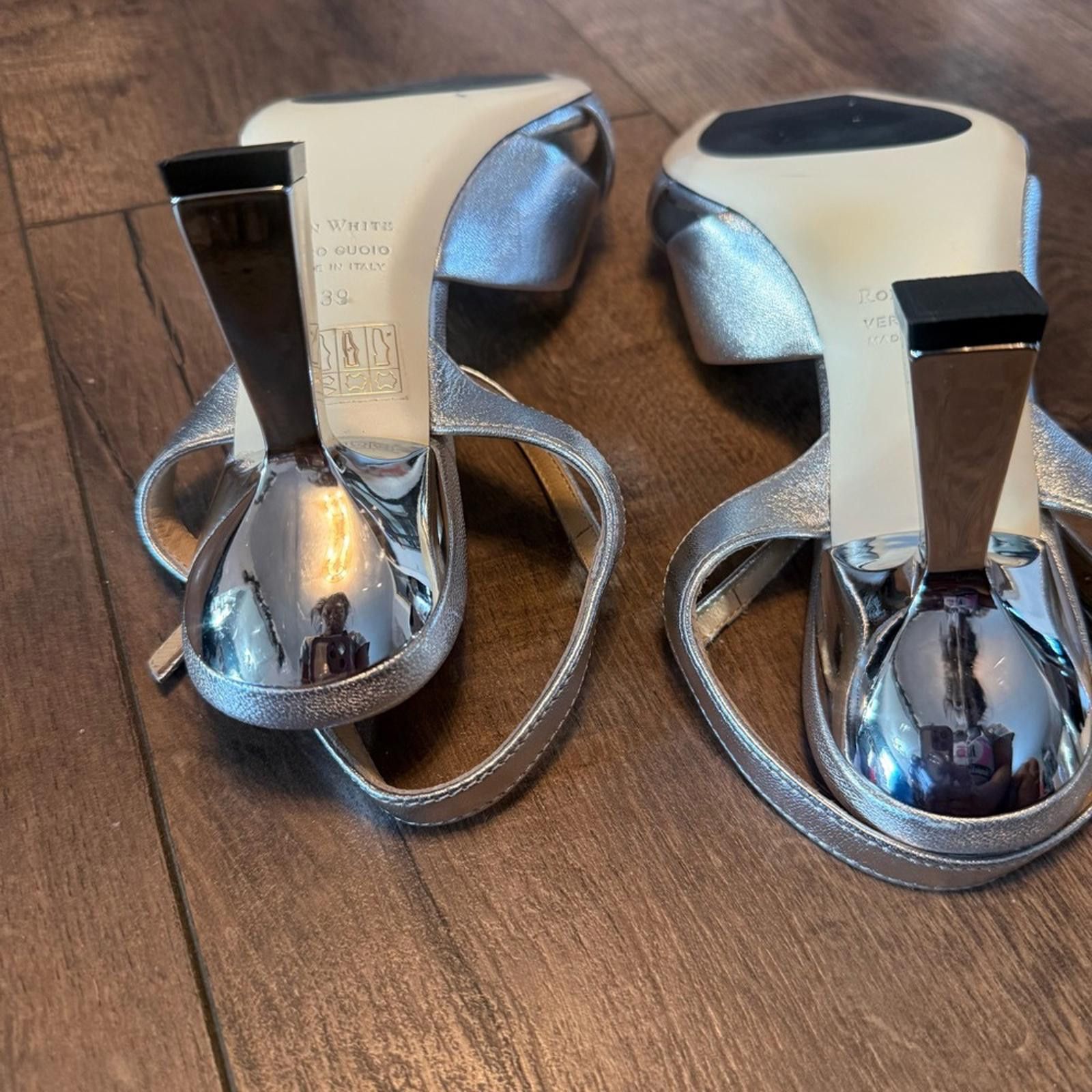 Ron White Ron White Silver ‘Ainsley’ Heels Size 39 Size US 8 / IT 38 - 7 Thumbnail