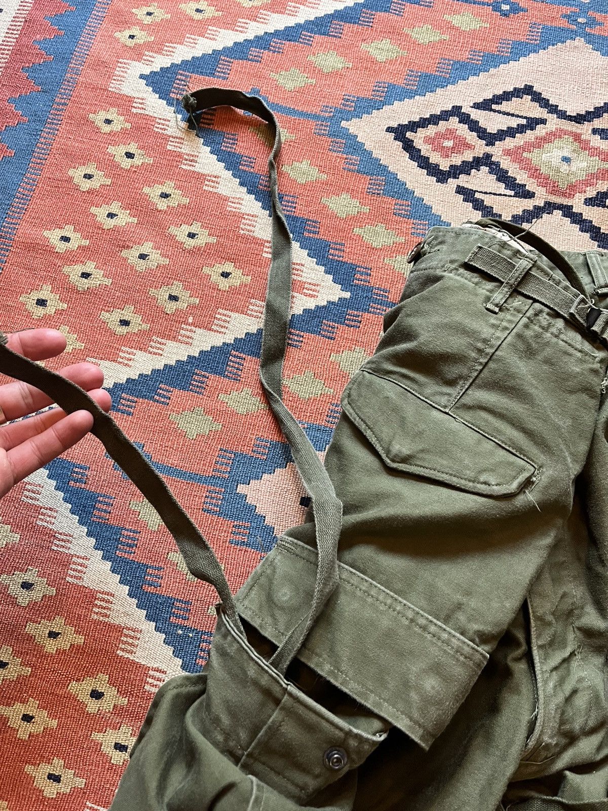Japanese Brand Vintage bondage army cargo pants M-1951 RARE BAGGY Size US 37 - 9 Thumbnail