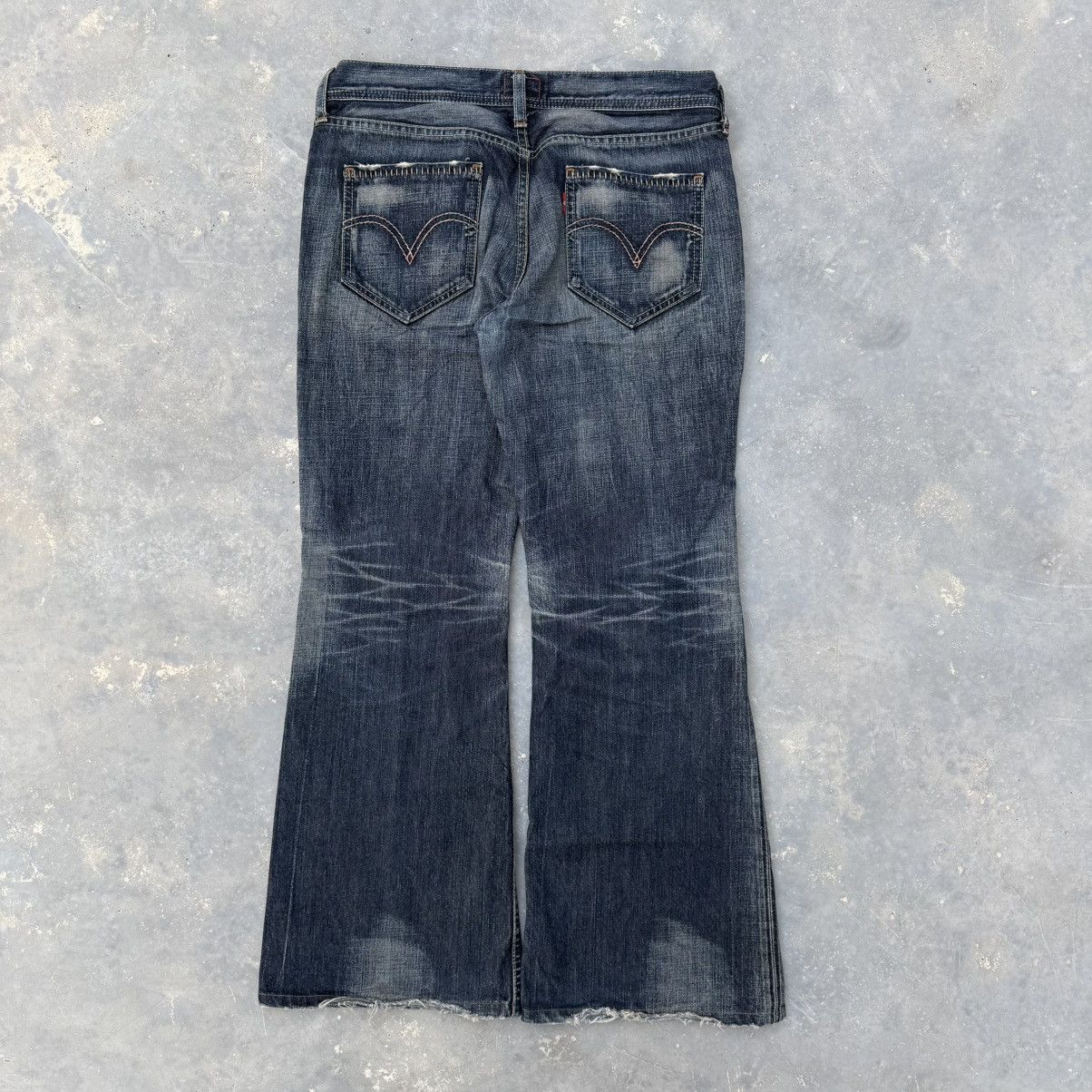 Levi's Levis Redloop Mudwash Flare Jeans Size 32" / US 10 / IT 46 - 2 Thumbnail