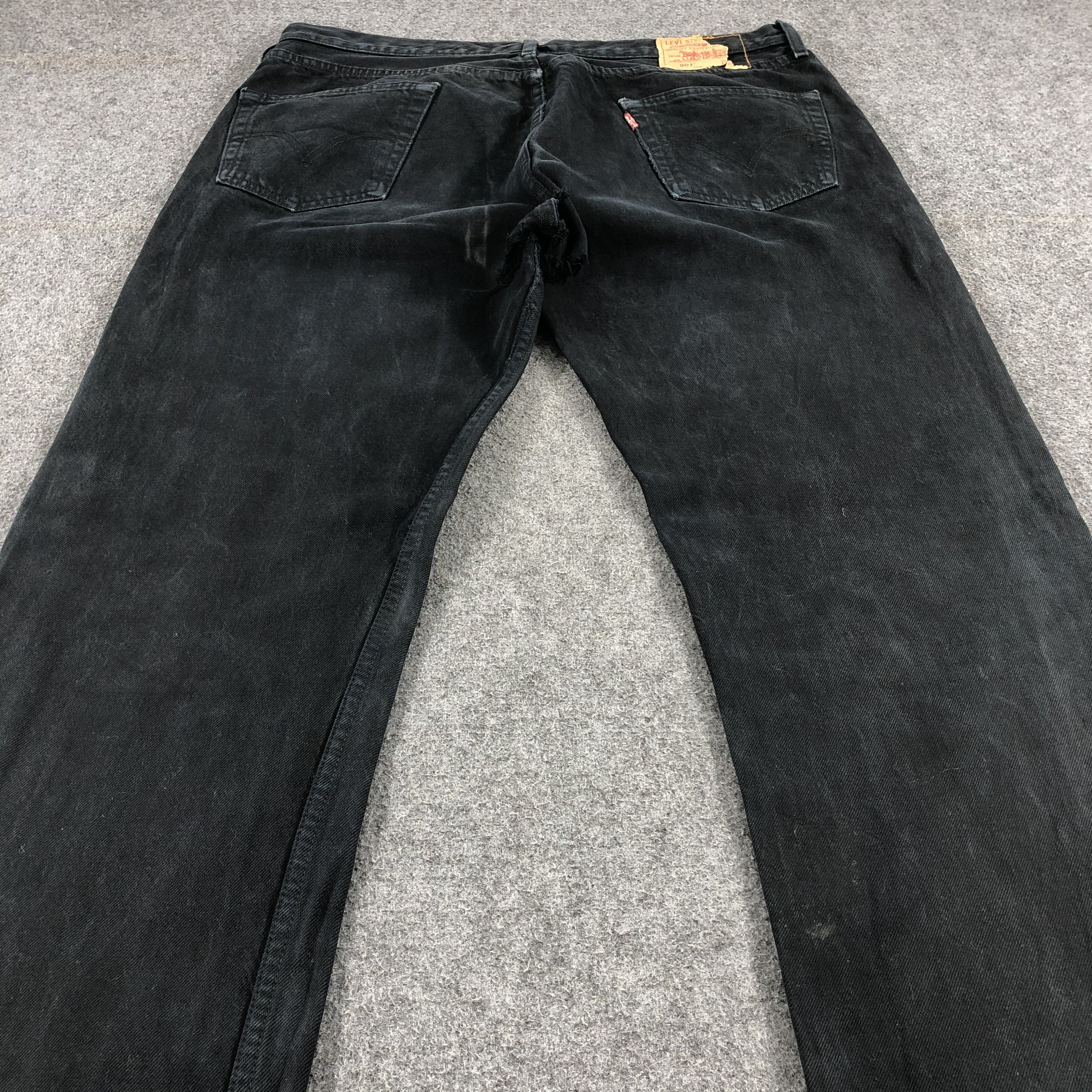 Levi's × Vintage Vintage 90s Distress Levis 501 Jeans-JM1669 Size US 36 / EU 52 - 4 Thumbnail