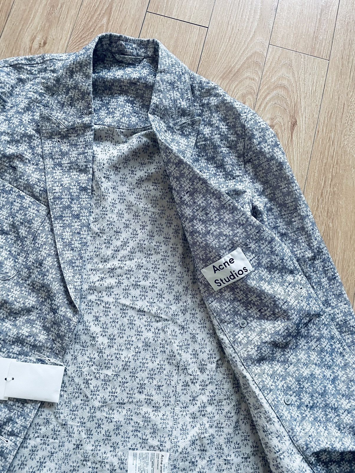 Acne Studios Acne Studios, Floral jacquard double breasted blazer Size S / US 4 / IT 40 - 4 Thumbnail