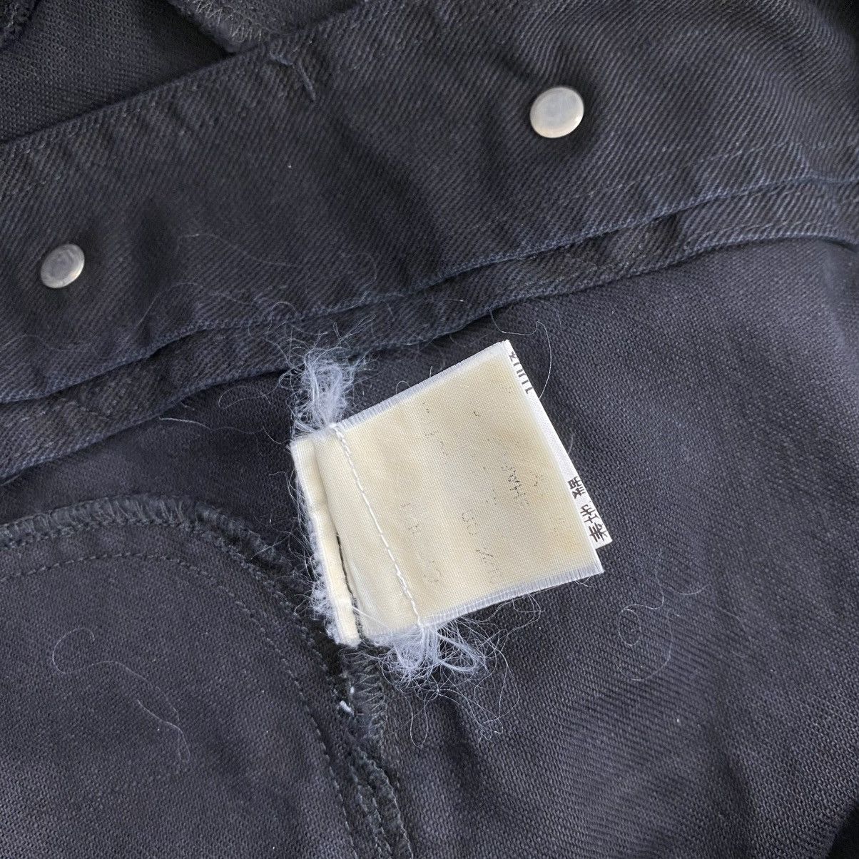 agnes b. Vintage 90's Agnes B Homme Black Denim Jacket Small Luxury Size US S / EU 44-46 / 1 - 9 Thumbnail