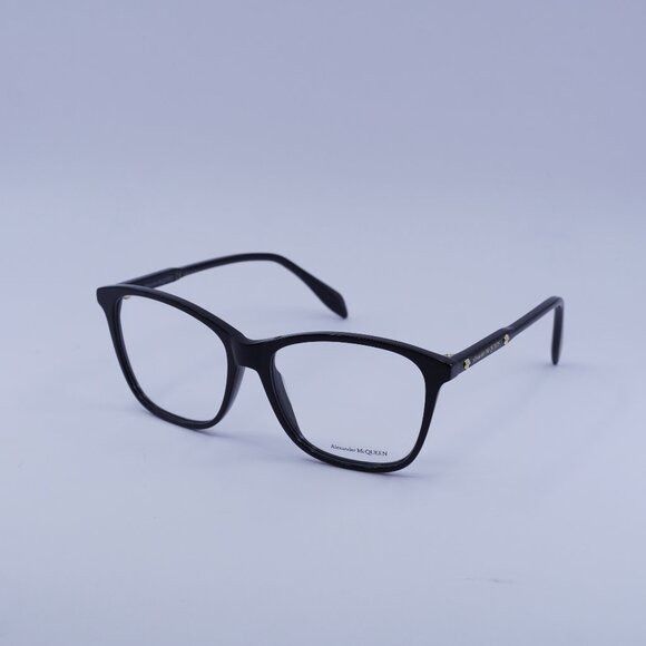 Alexander McQueen Alexander McQueen AM0191O 001 Eyeglasses Shiny Black 54mm Size ONE SIZE - 1 Thumbnail