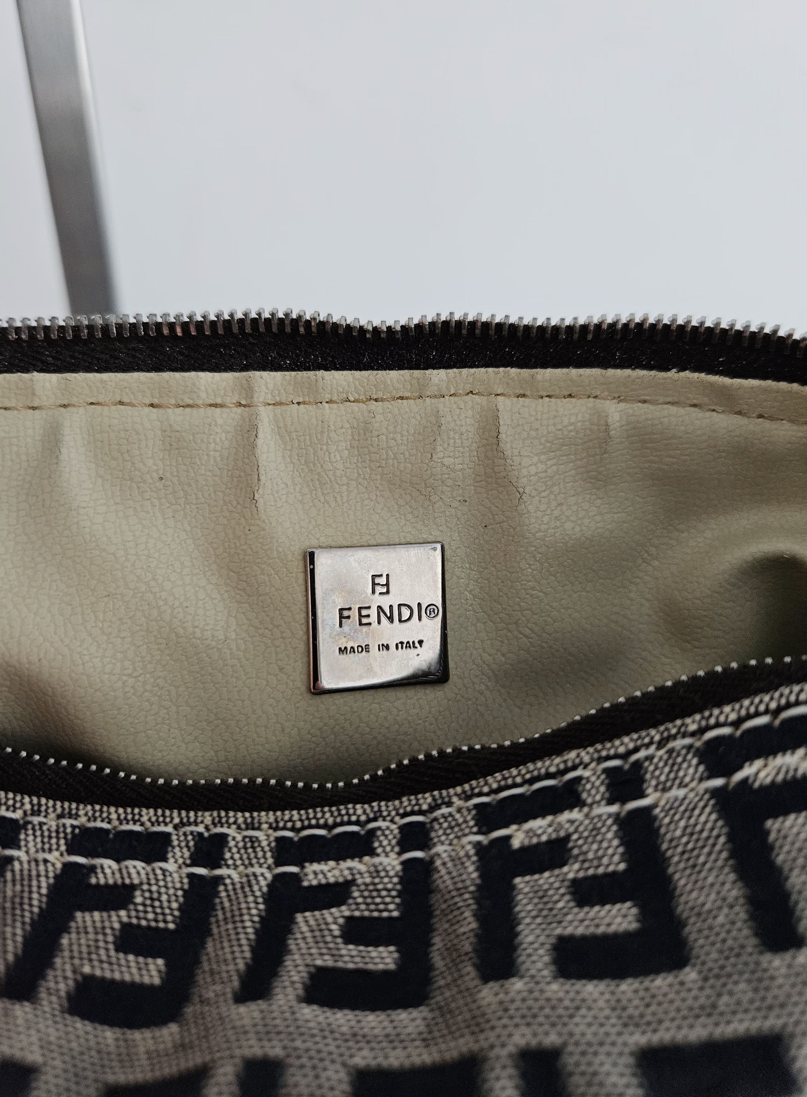 Fendi Fendi zucchino ff monogram canvas mini bag pochette Size ONE SIZE - 21 Thumbnail