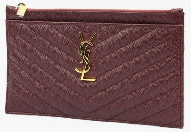 Saint Laurent Paris o1b1hav110225 Size: OS / Cassandre Matelasse Zipped Pouch Size ONE SIZE - 4 Thumbnail