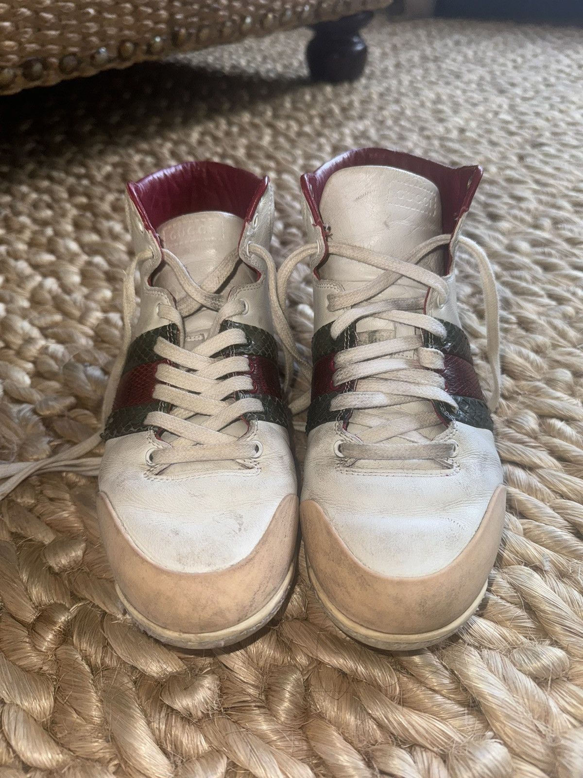 Gucci Vintage Gucci High-Top Sneakers Size US 7.5 / IT 37.5 - 9 Thumbnail