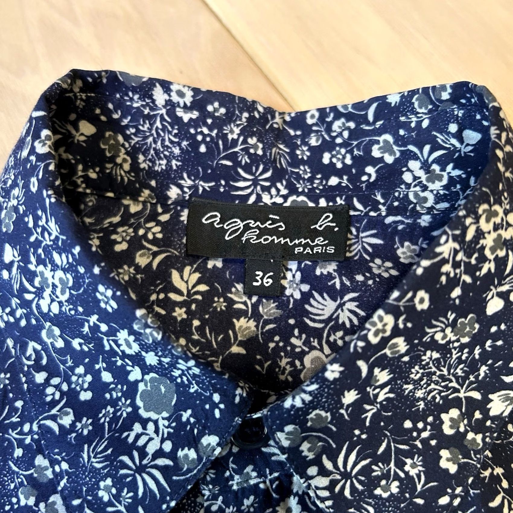 Vintage VINTAGE Agnes B Homme Paris Button Up Shirt In Floral Long Sleeve Men’s 36 Size US M / EU 48-50 / 2 - 4 Thumbnail
