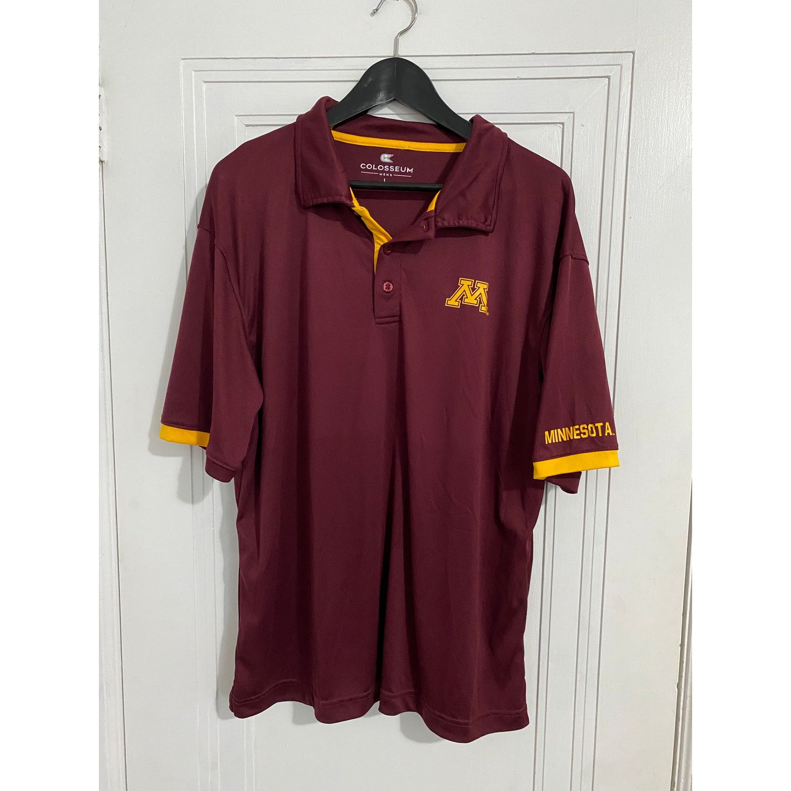 Colosseum Athletics Minnesota Golden Gophers Maroon Polo Men's Size Large Size US L / EU 52-54 / 3 - 1 Thumbnail