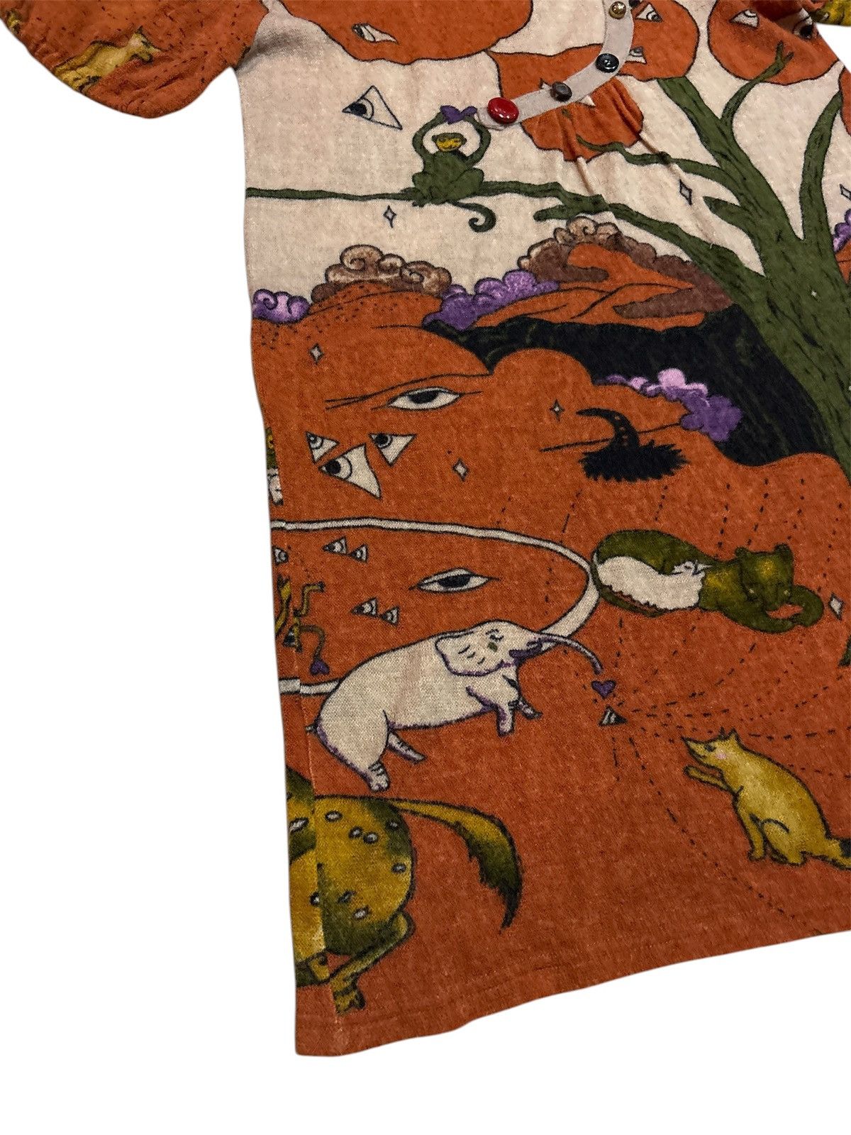 Japanese Brand Tsumori Chisato Issey Miyake inspired printed dress Size M / US 6-8 / IT 42-44 - 7 Thumbnail