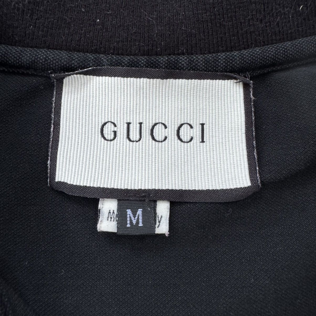 Gucci Gucci Black Cotton Pique Insects Embroidered Polo Shirt M Size US M / EU 48-50 / 2 - 4 Thumbnail