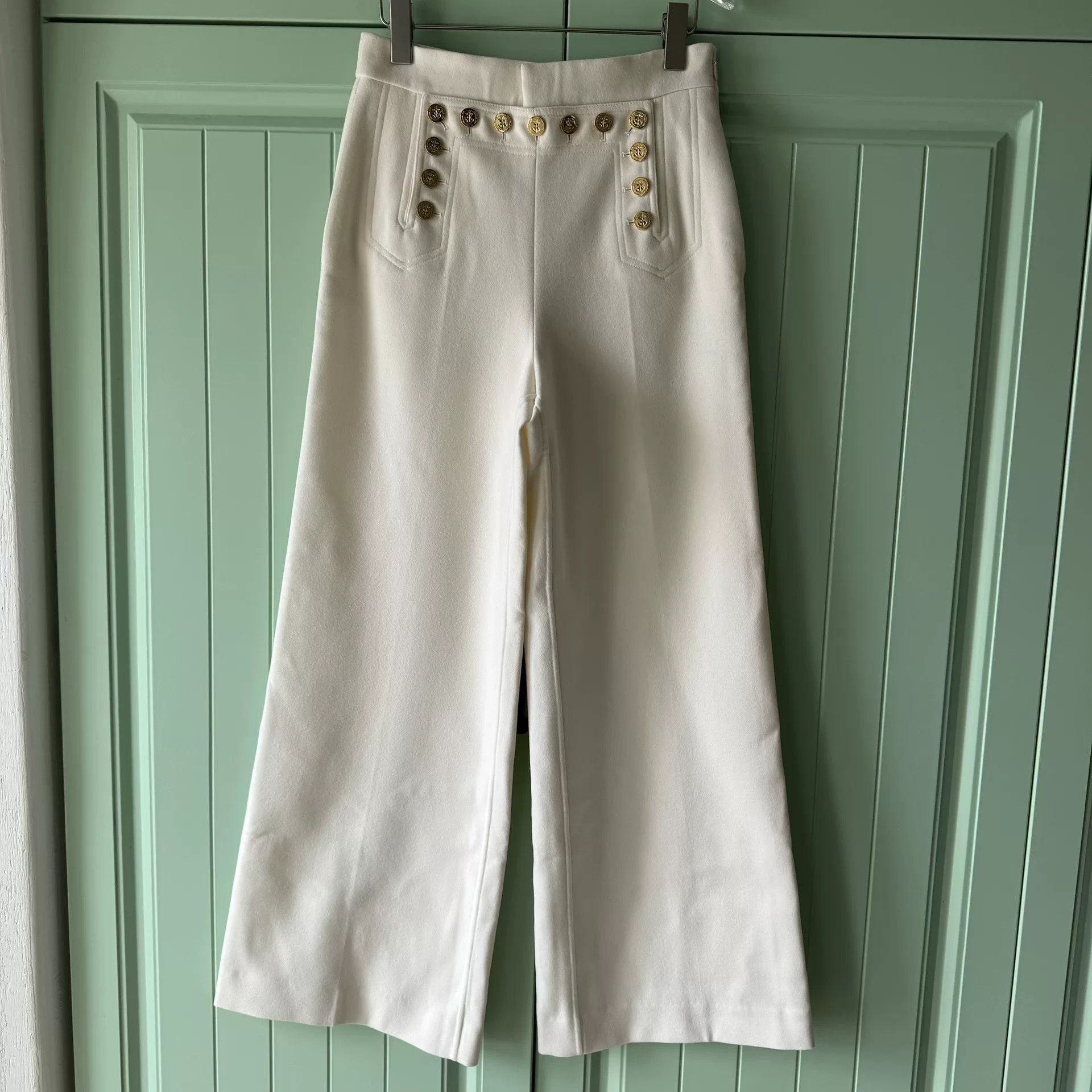 Dior Christian Dior Wool Gold Buckle Trousers Size 32" / US 10 / IT 46 - 1 Thumbnail