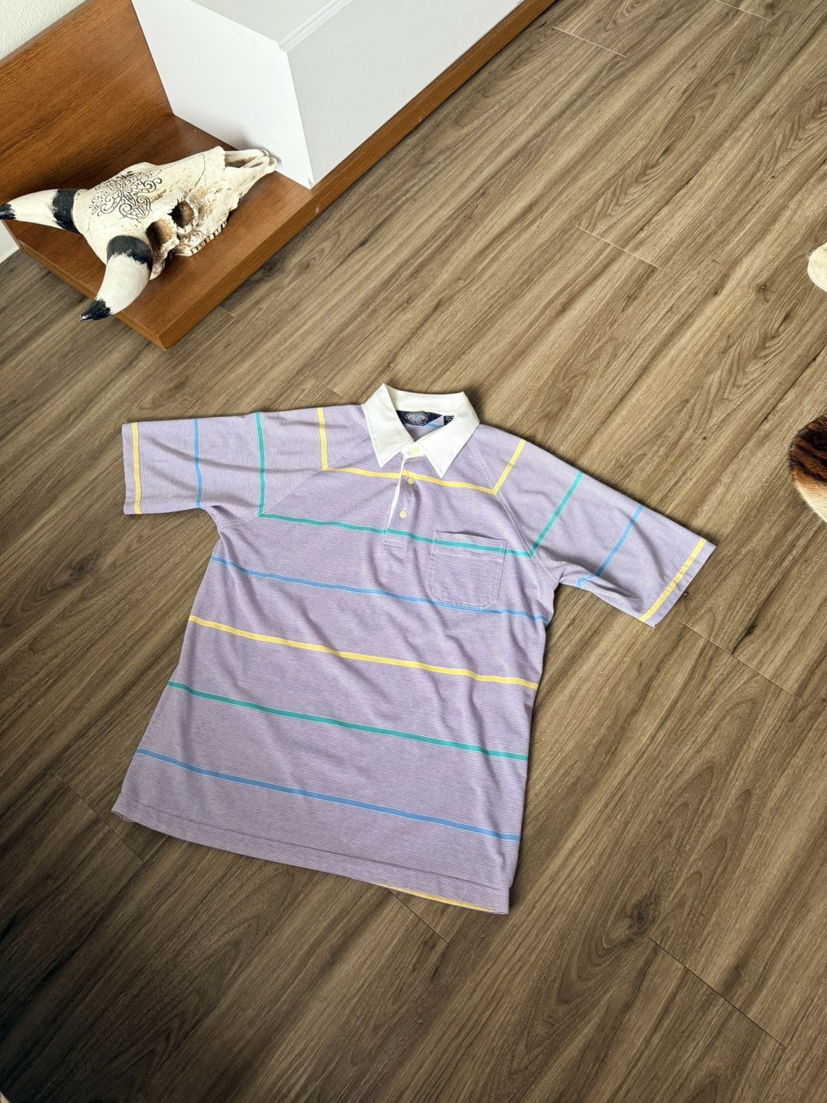 Knightsbridge Vintage Knightsbridge Striped Polo 80s Size US M / EU 48-50 / 2 - 1 Thumbnail