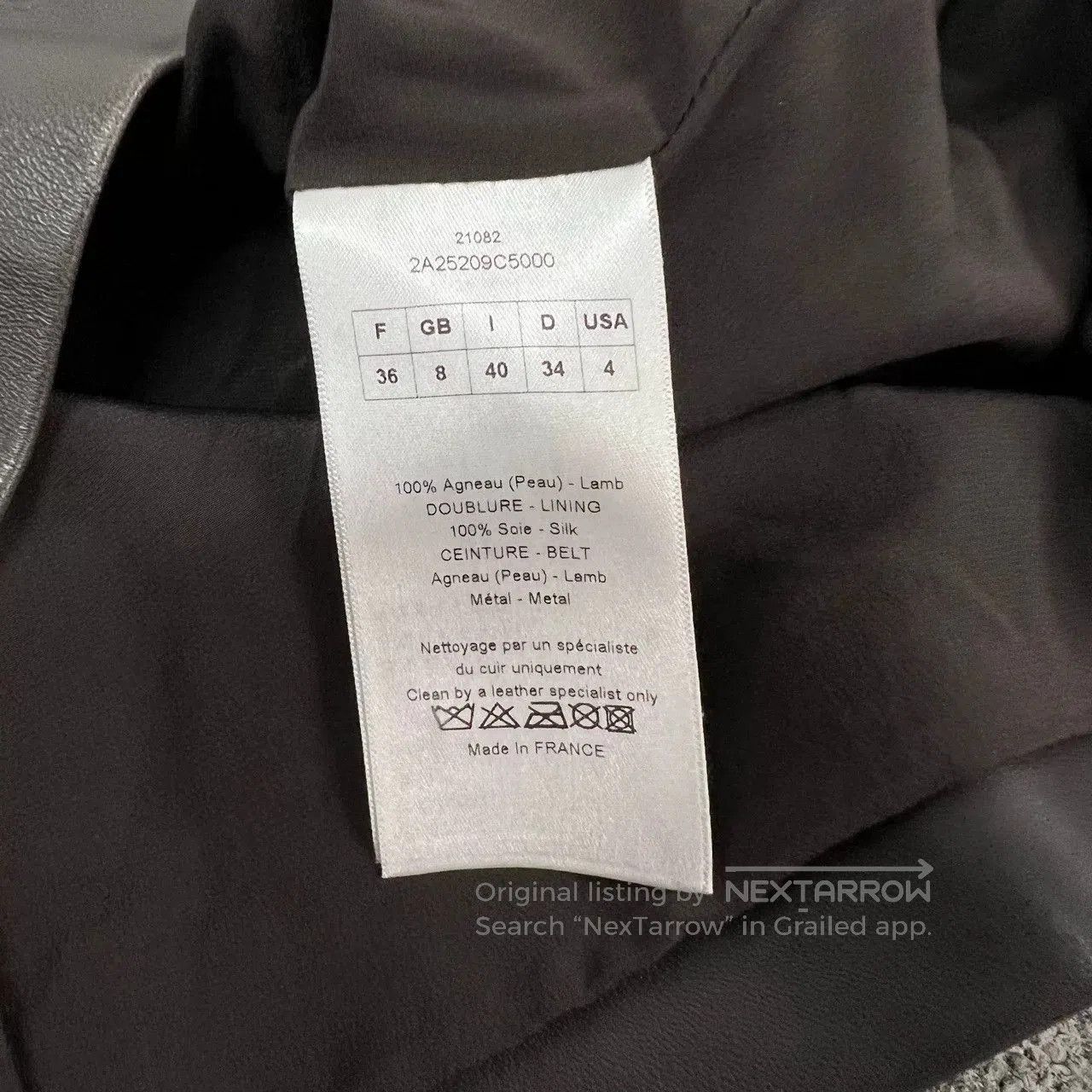 Dior Dior Runway Lambskin Short. Size XS / US 0-2 / IT 36-38 - 7 Thumbnail