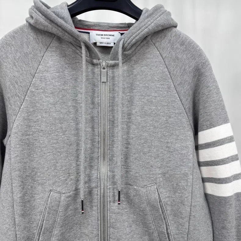 Thom Browne Thom Browne Gray Zip-Up Hoodie Size US S / EU 44-46 / 1 - 3 Thumbnail
