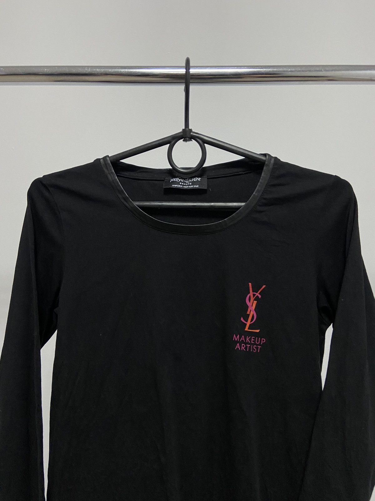 Vintage × Yves Saint Laurent Yves Saint Laurent Make Up Artist T-Shirt Vintage Big Logo Size S / US 4 / IT 40 - 4 Thumbnail