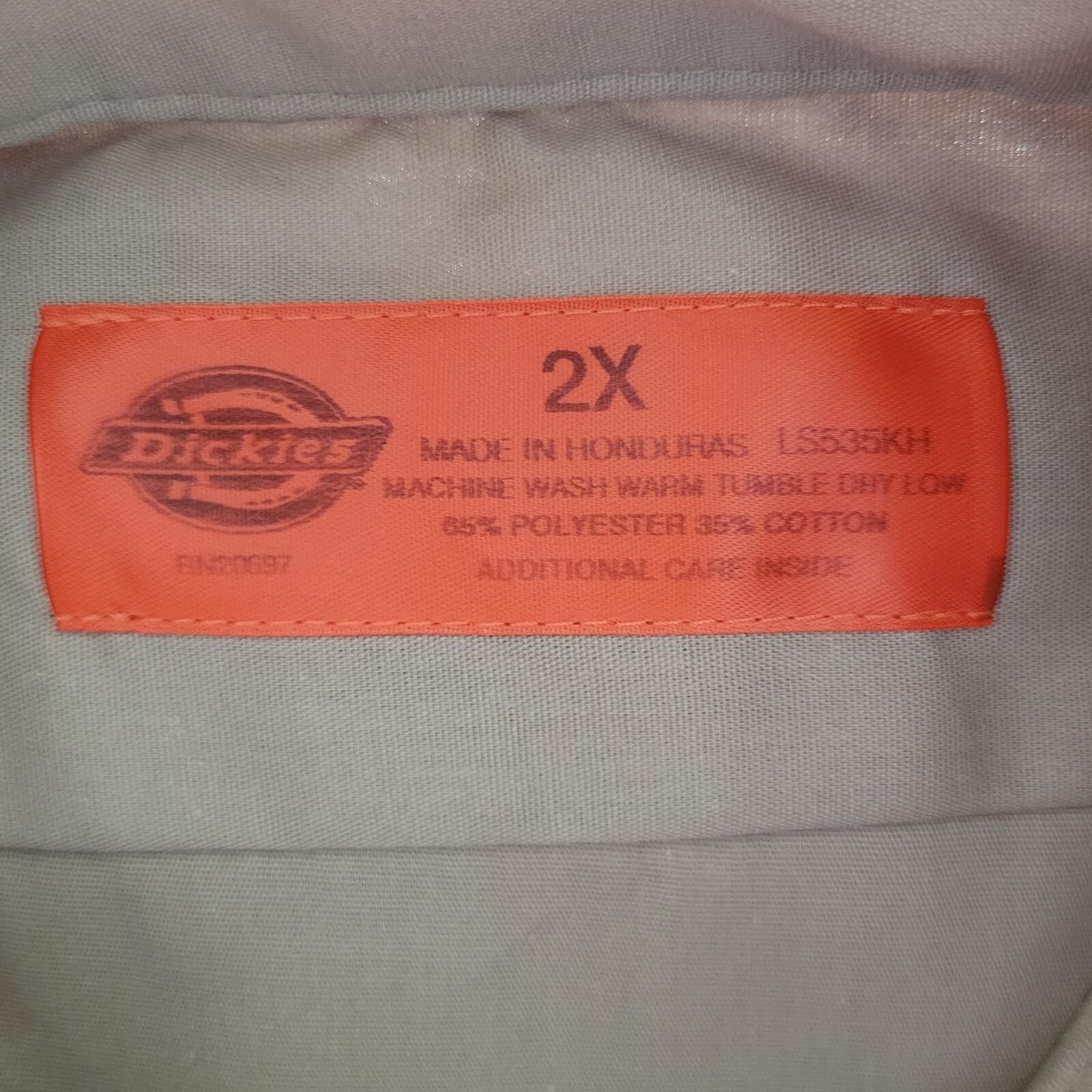 Dickies Dickies 2XL Work Shirt Khaki Short Sleeve Button Uniform NEW Size US XXL / EU 58 / 5 - 4 Thumbnail