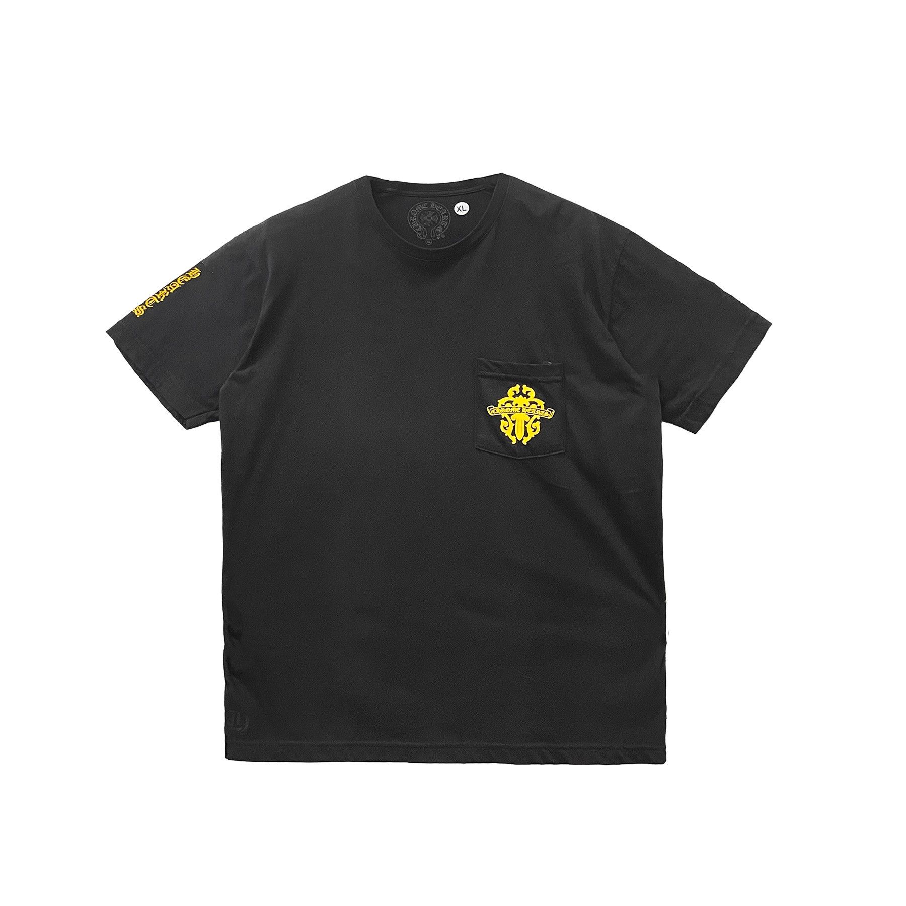 Chrome Hearts Chrome Hearts Yellow Script Dagger Logo Short Sleeve Tee Size US S / EU 44-46 / 1 - 1 Thumbnail