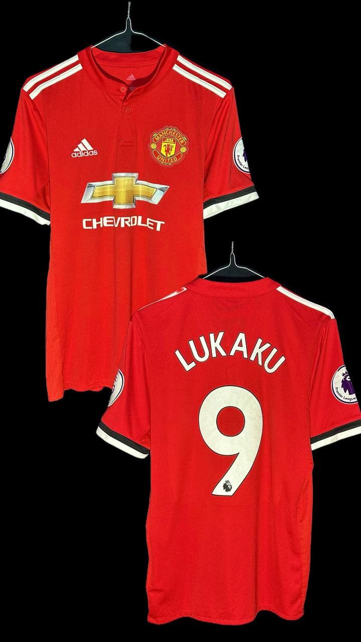 Adidas Manchester United LUKAKU 2017/18 Home Adidas Football Jersey Size US S / EU 44-46 / 1 - 1 Thumbnail