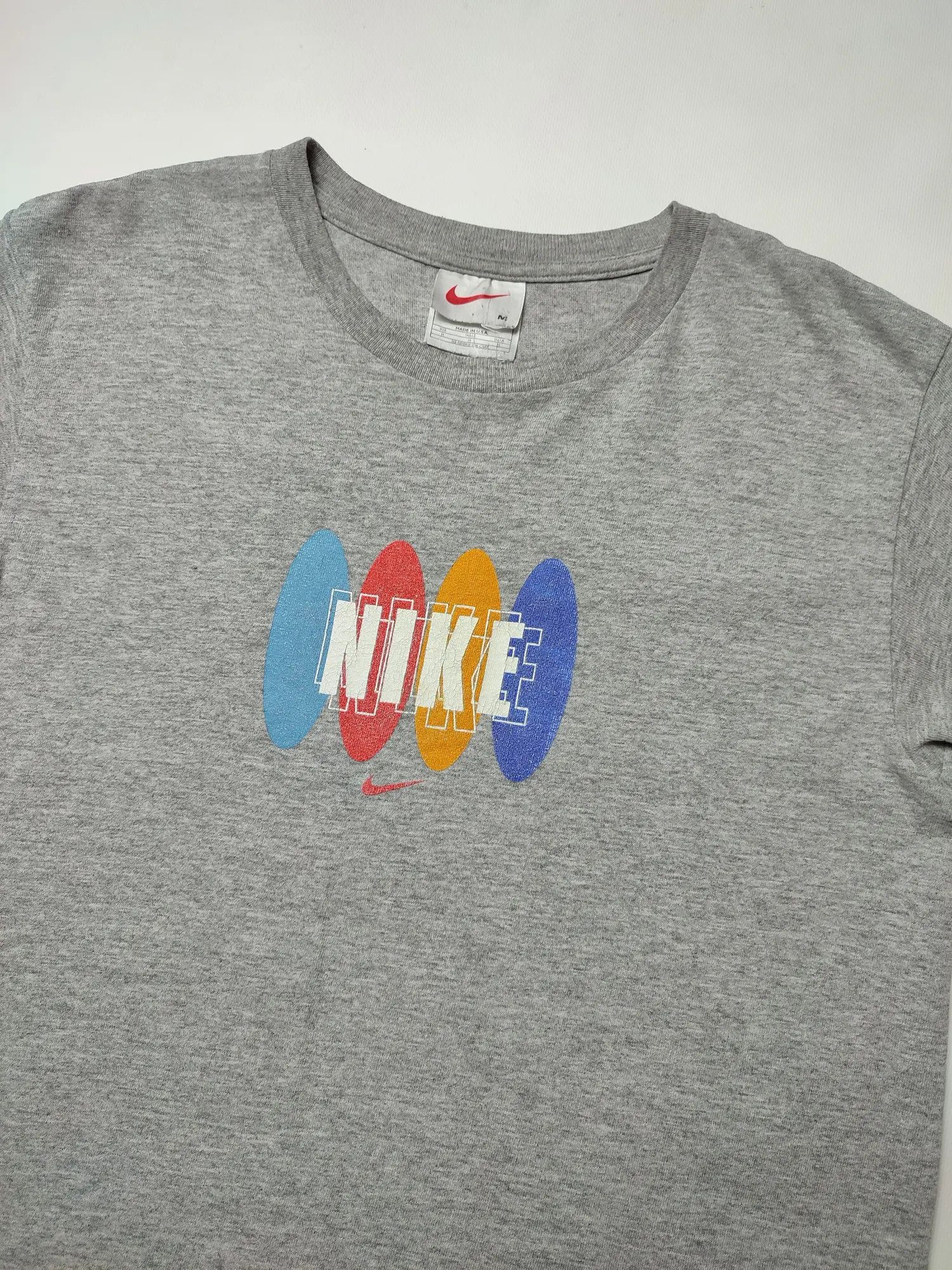 Nike × Vintage Vintage Nike Logo Usa t-shirt Size US M / EU 48-50 / 2 - 1 Thumbnail