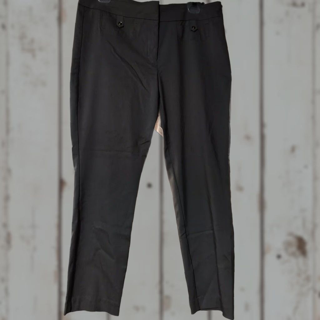 Vintage VINTAGE Briggs Women's Khaki Straight Fit Cropped Pants Size 10 Spring Summer Comfort Stretch Size 32" / US 10 / IT 46 - 1 Thumbnail
