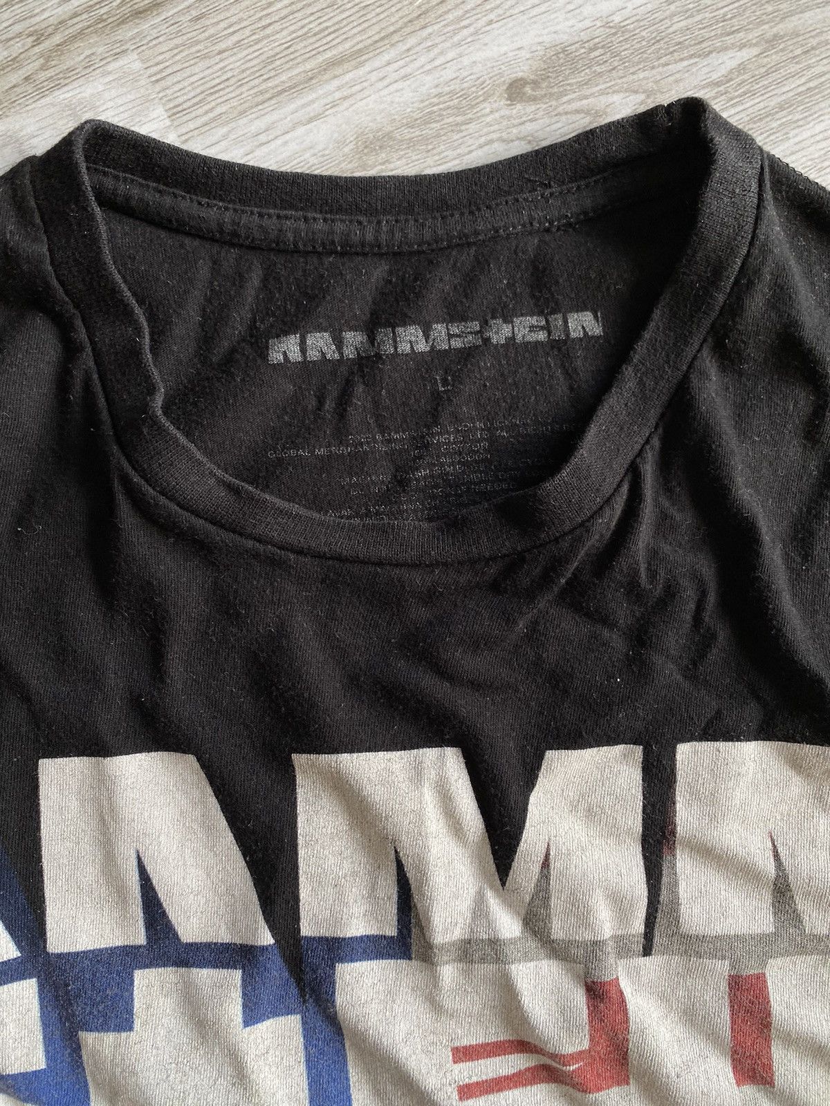 Band Tees Rammstein Shirt Mens Large Black Band Metal Size US L / EU 52-54 / 3 - 8 Thumbnail