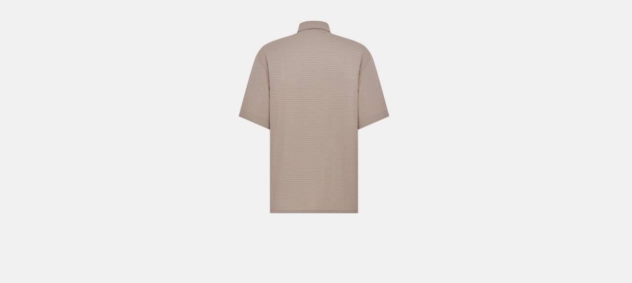 Dior o1w1db10824 Short-Sleeved Shirt in Dark Beige Size US M / EU 48-50 / 2 - 2 Thumbnail