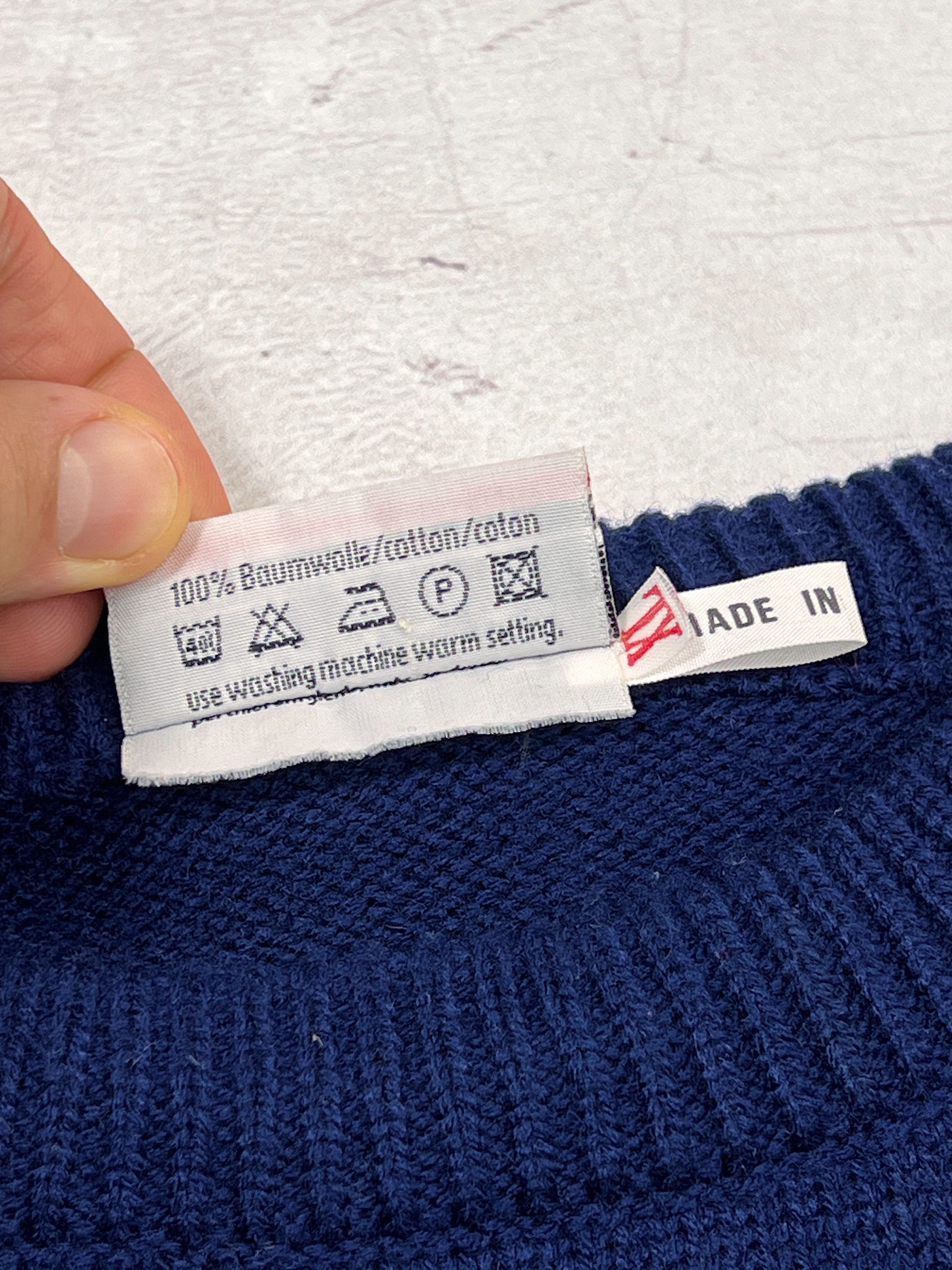 Hugo Boss × Vintage Vintage Hugo Boss Knit Sweater Embroidered Big Logo Size US M / EU 48-50 / 2 - 8 Thumbnail