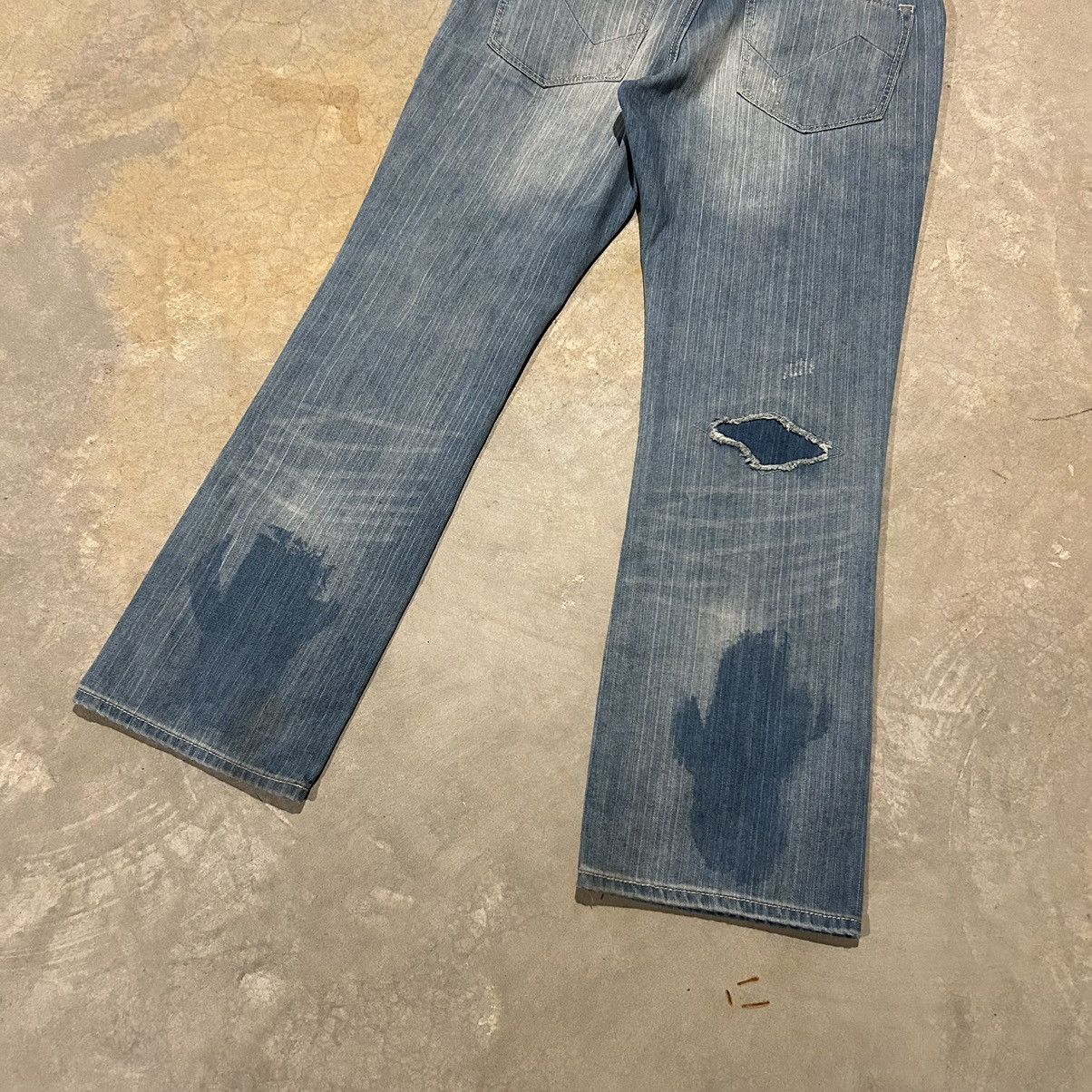 JNCO × Southpole × Vintage Crazy Vintage Y2K Grindhouse Baggy Repaired Denim Distressed Size US 38 / EU 54 - 8 Thumbnail