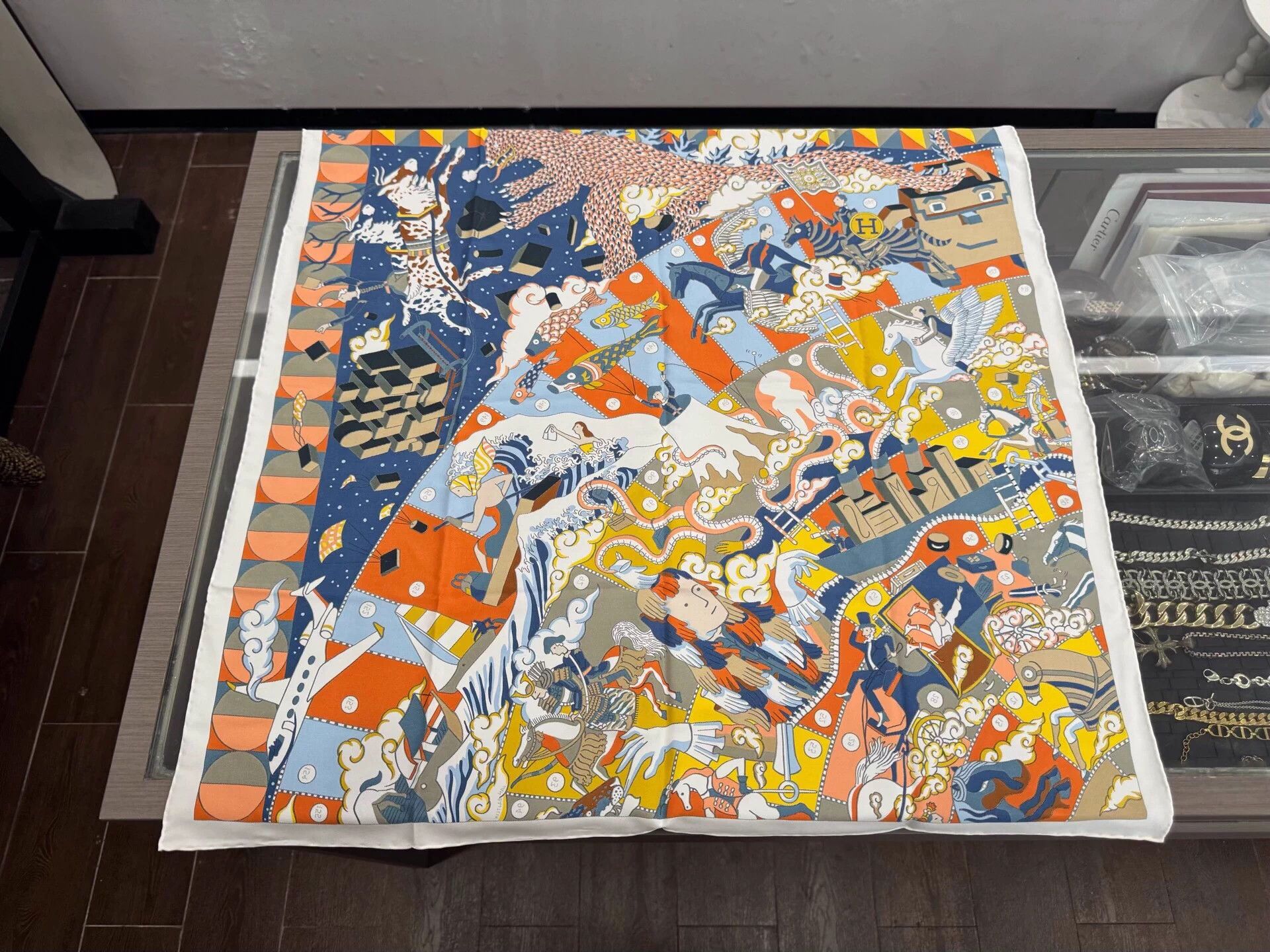 Hermes Hermes Epic Cartoon Silk Scarf 70x70cm New w/ Box & Tags Size ONE SIZE - 4 Thumbnail