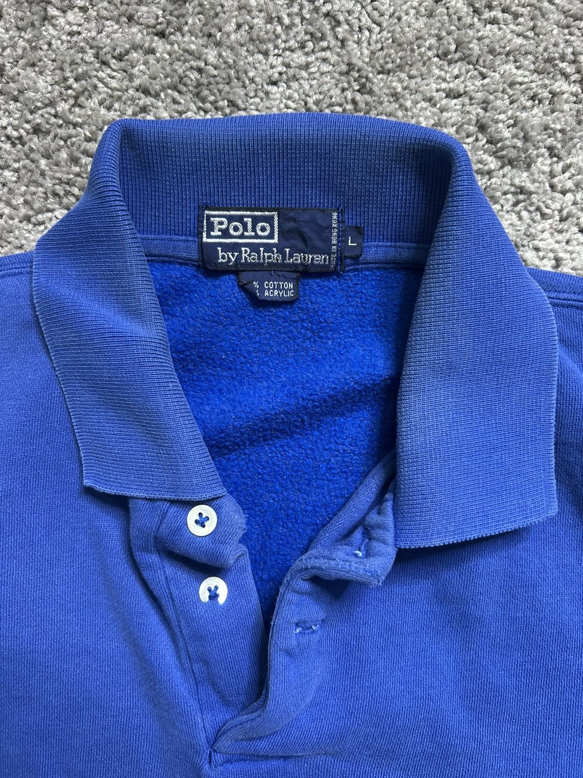 Polo Ralph Lauren Vintage 80s Polo Ralph Lauren Short Sleeve Polo Sweater Boxy Size US L / EU 52-54 / 3 - 7 Thumbnail