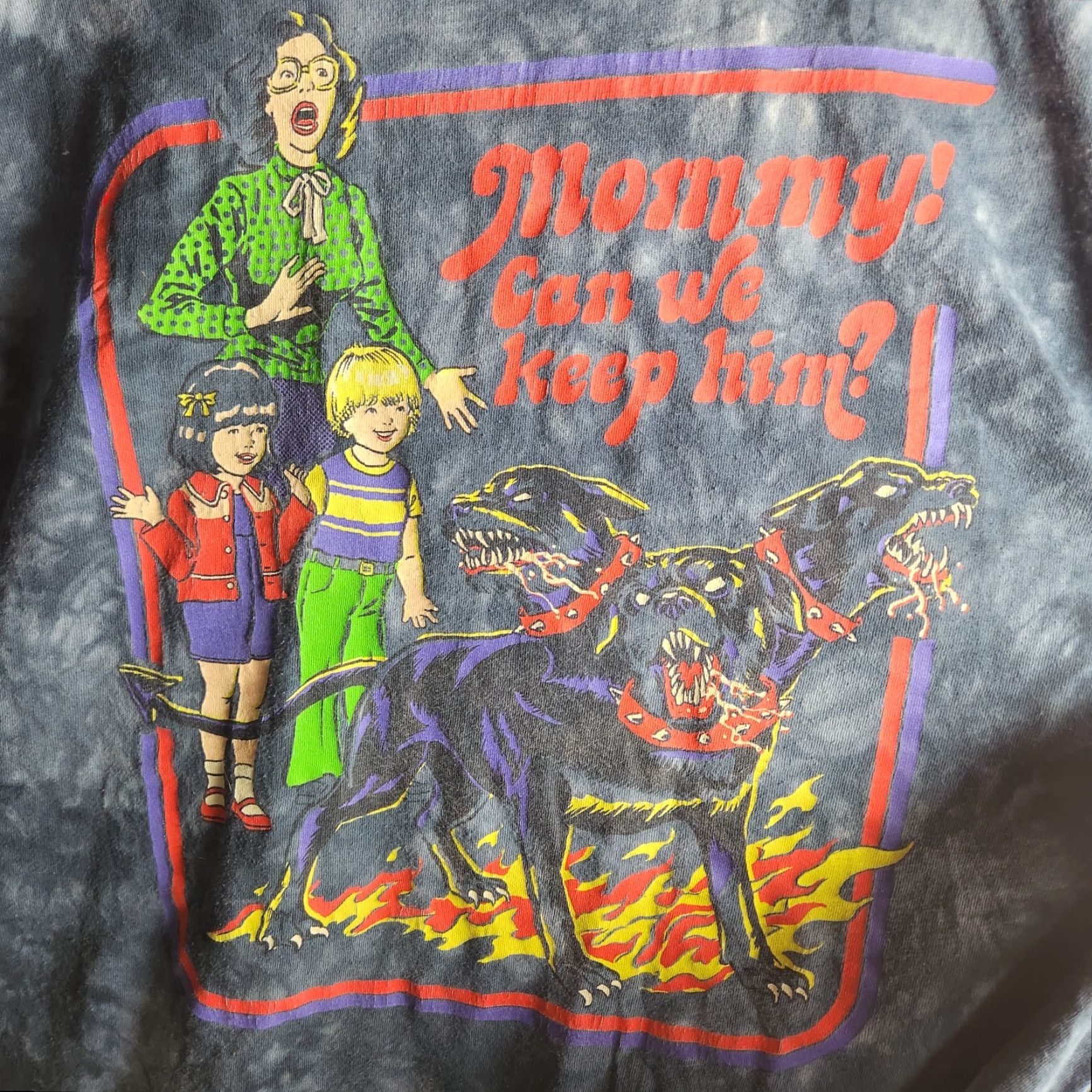 RHODE Steven Rhodes Mens |M| Gray Tie Dye Mommy Can We Keep Him T Shirt Size US M / EU 48-50 / 2 - 2 Thumbnail