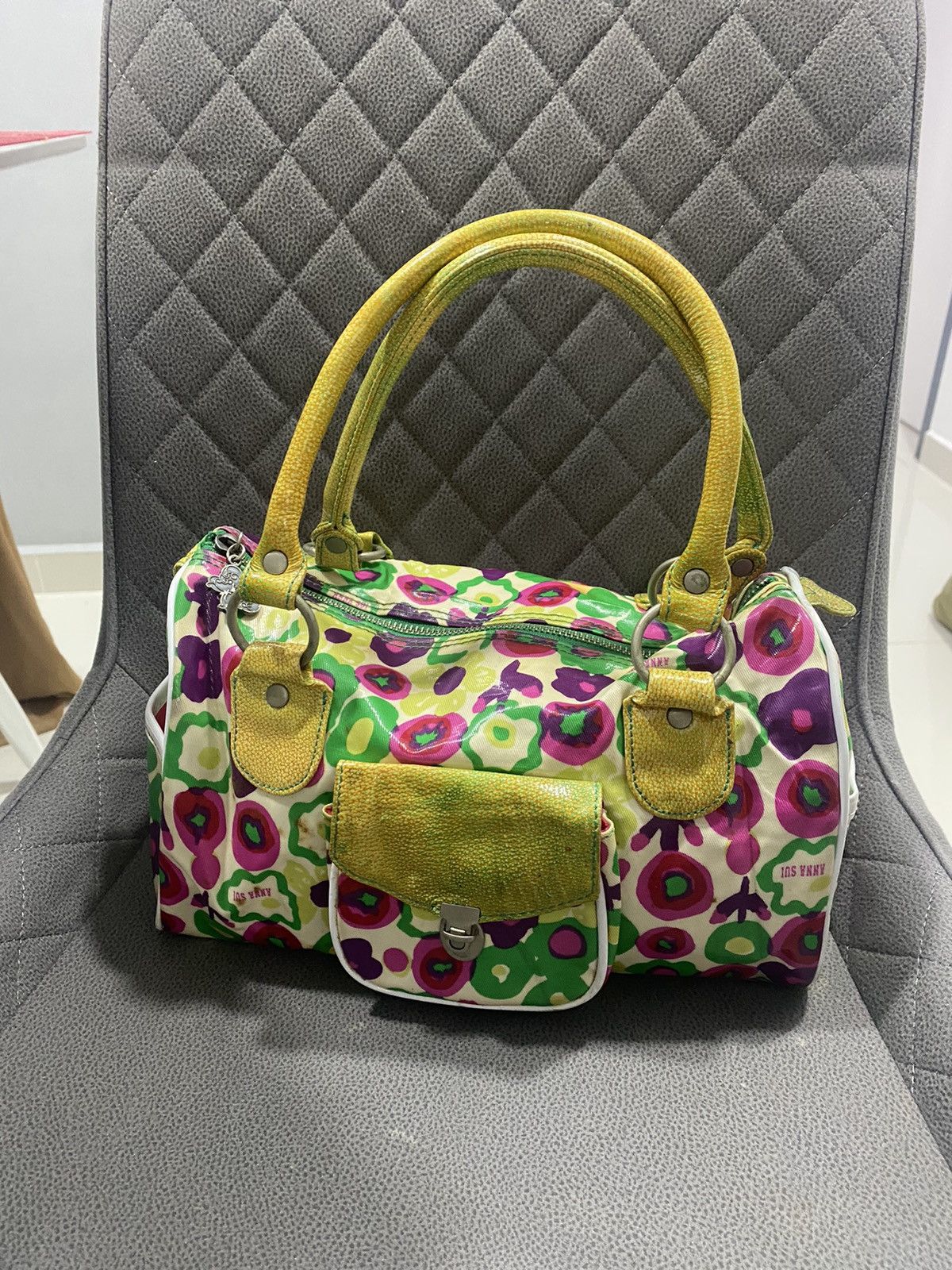 Vintage ANNA SUI MINI BOSTON BAG Size ONE SIZE - 15 Thumbnail