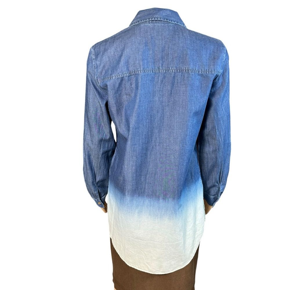 Other NWT New Susan Graver Denim Ombre Long Sleeve Shirt Size XXS Size XXS / US 00 / IT 34 - 5 Thumbnail