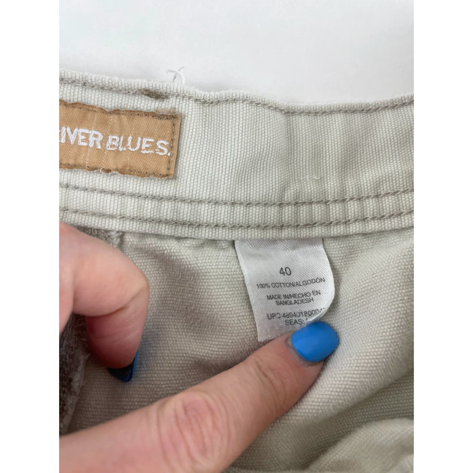 Vintage Canyon River Blues Shorts Men's 40 Tan Carpenter Pockets Cotton Flat Front 11in Inseam Size US 40 / EU 56 - 8 Thumbnail