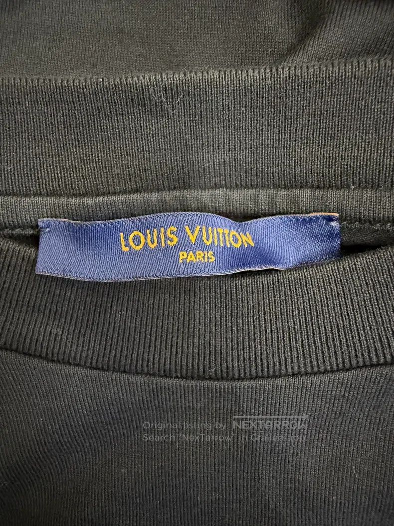 Louis Vuitton Louis Vuitton Black Embossed Short Sleeve T-shirt Size US M / EU 48-50 / 2 - 4 Thumbnail