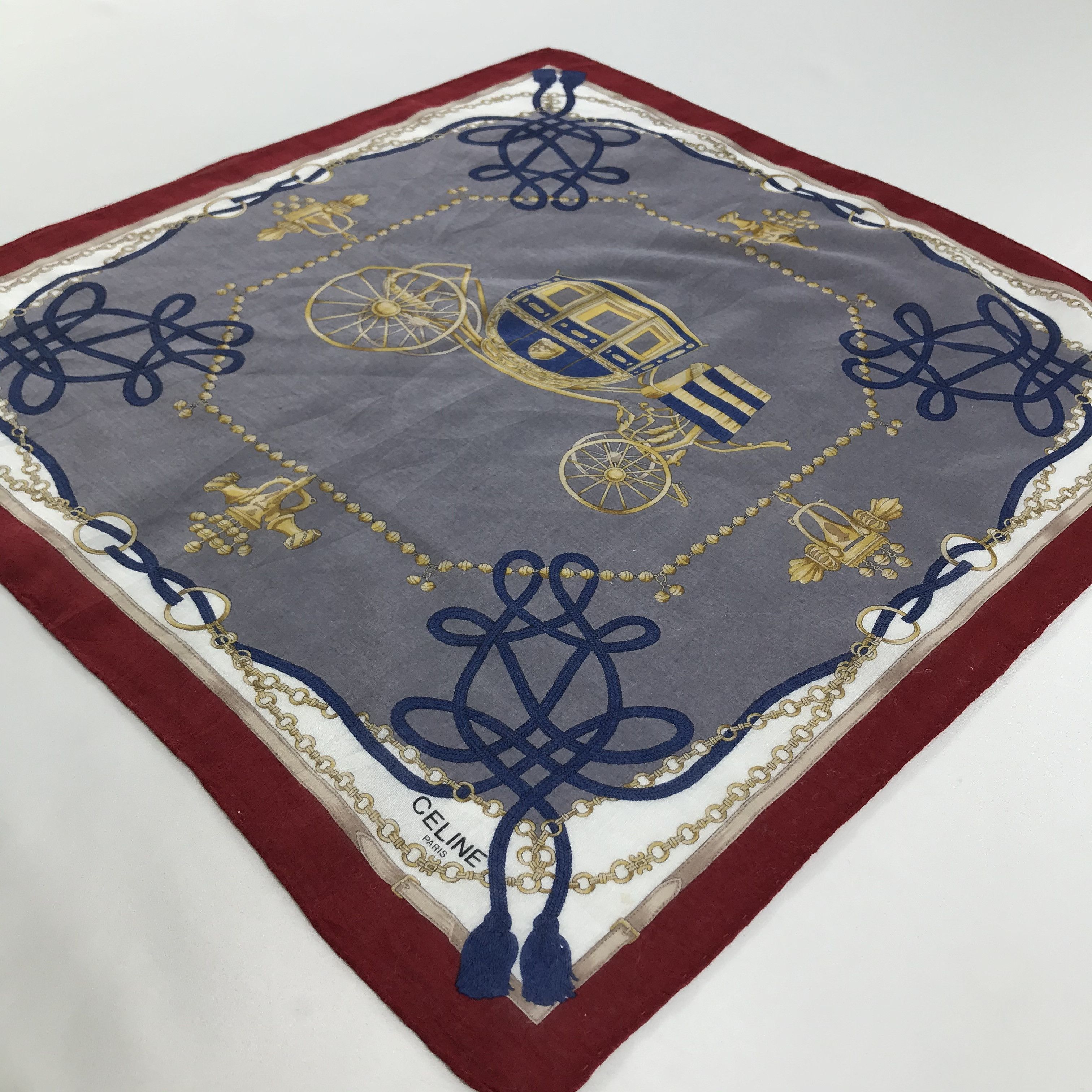 Celine × Vintage Celine Bandana / Handkerchief / Neckerchief - S1618 Size ONE SIZE - 2 Thumbnail