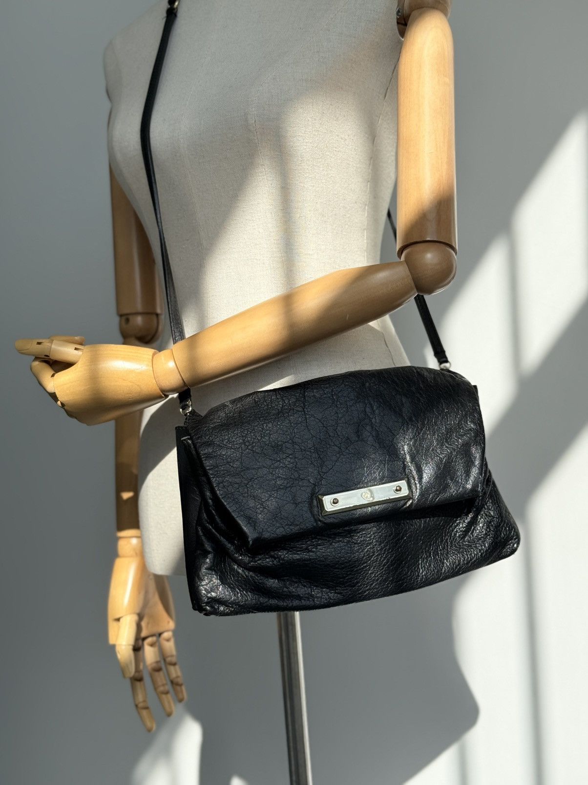 Alexander McQueen Alexander McQueen Black Leather Crossbody Bag Skull Logo Size ONE SIZE - 4 Thumbnail