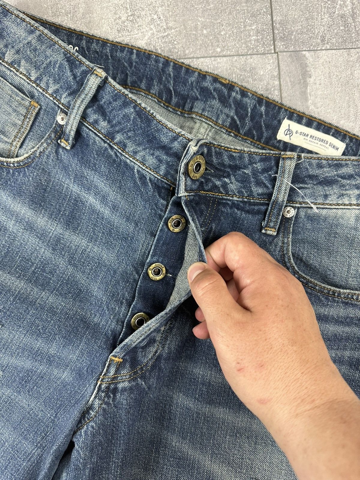 G-Star G-Star Raw 3D Relaxed Tapered Denim Jeans Pants Size US 30 / EU 46 - 13 Thumbnail