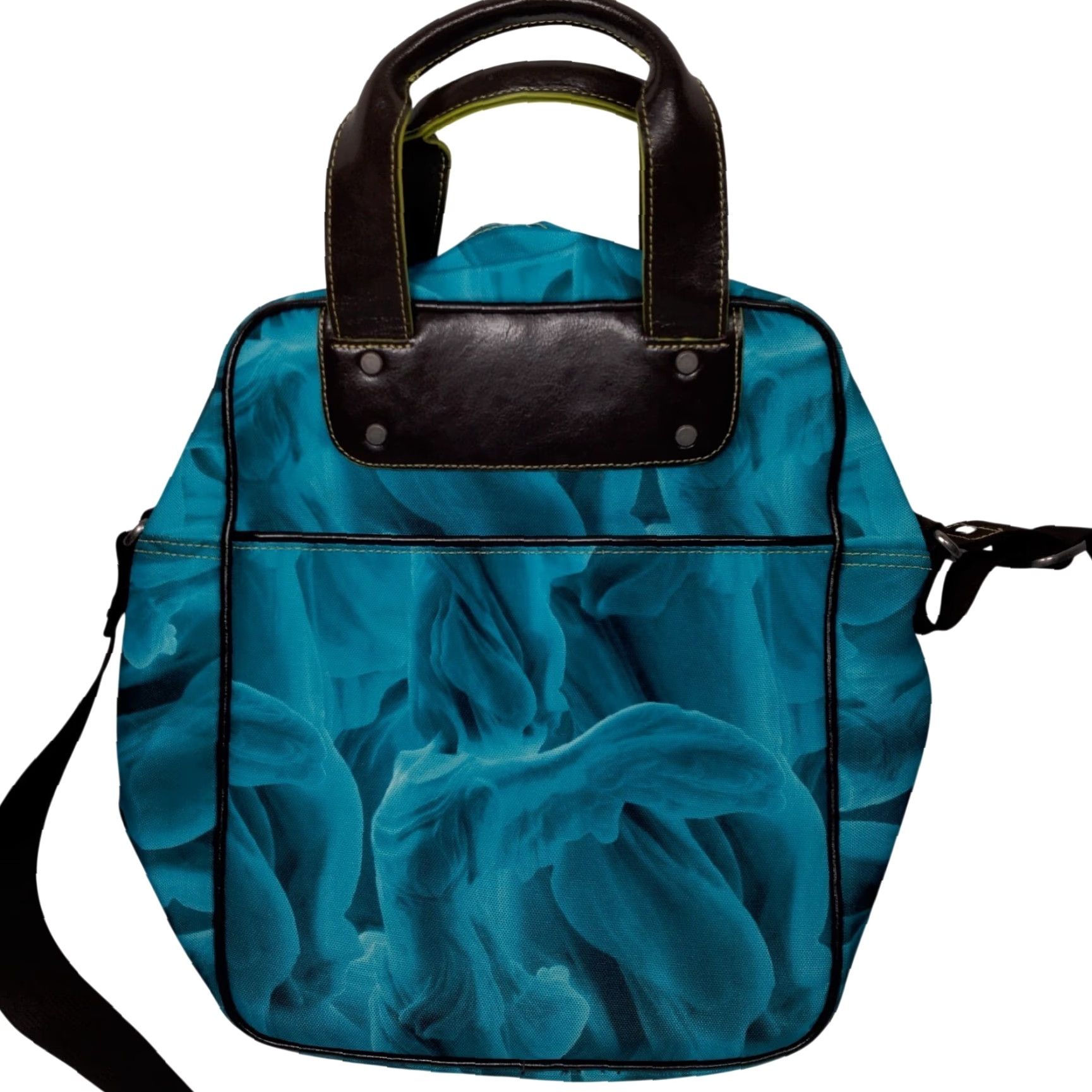 Nike Nike Tote Bag Blue Abstract Print Padded Shoulder Strap Trippy Swirl Travel Size ONE SIZE - 5 Thumbnail