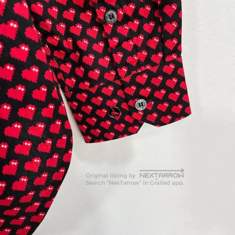 Moschino Moschino Red Cotton Long Sleeve Shirt . Size US L / EU 52-54 / 3 - 7 Thumbnail