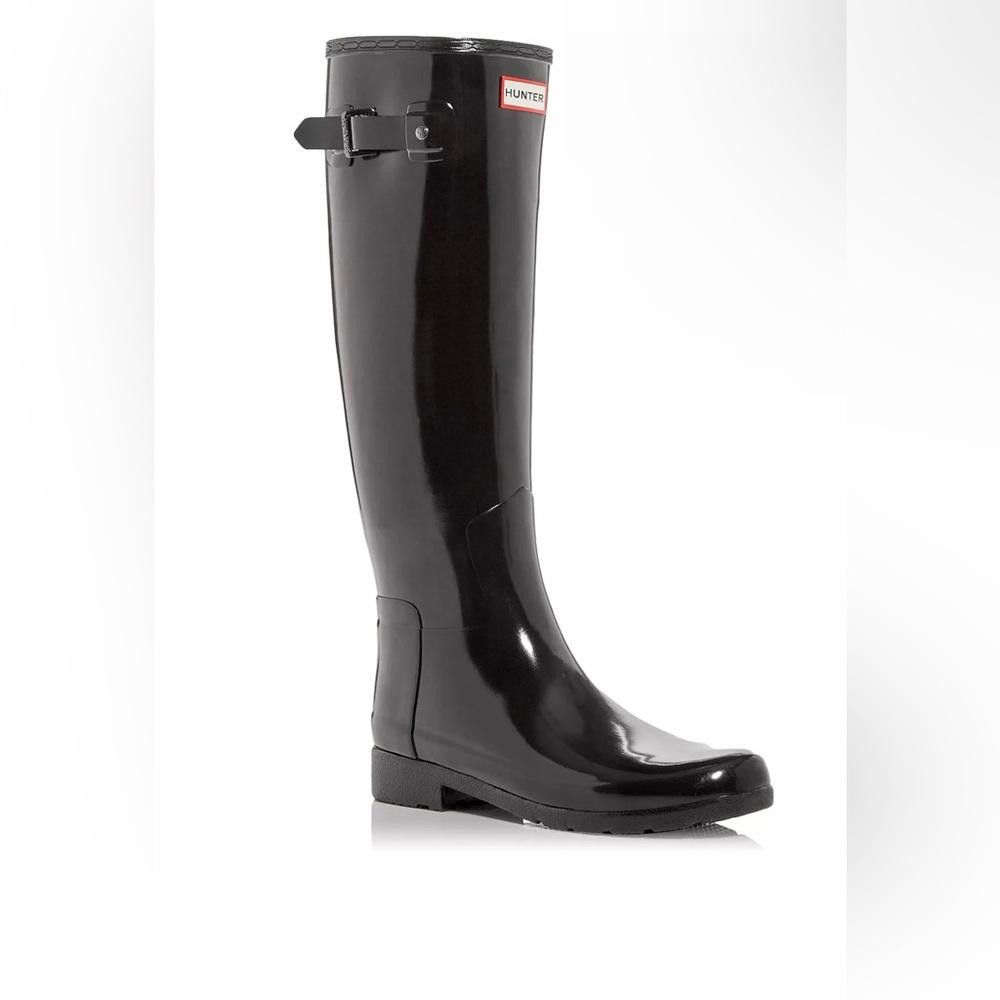 Hunter Hunter Women's Original Refined Tall Gloss Rain Boots size 6 Size US 6 / IT 36 - 1 Thumbnail