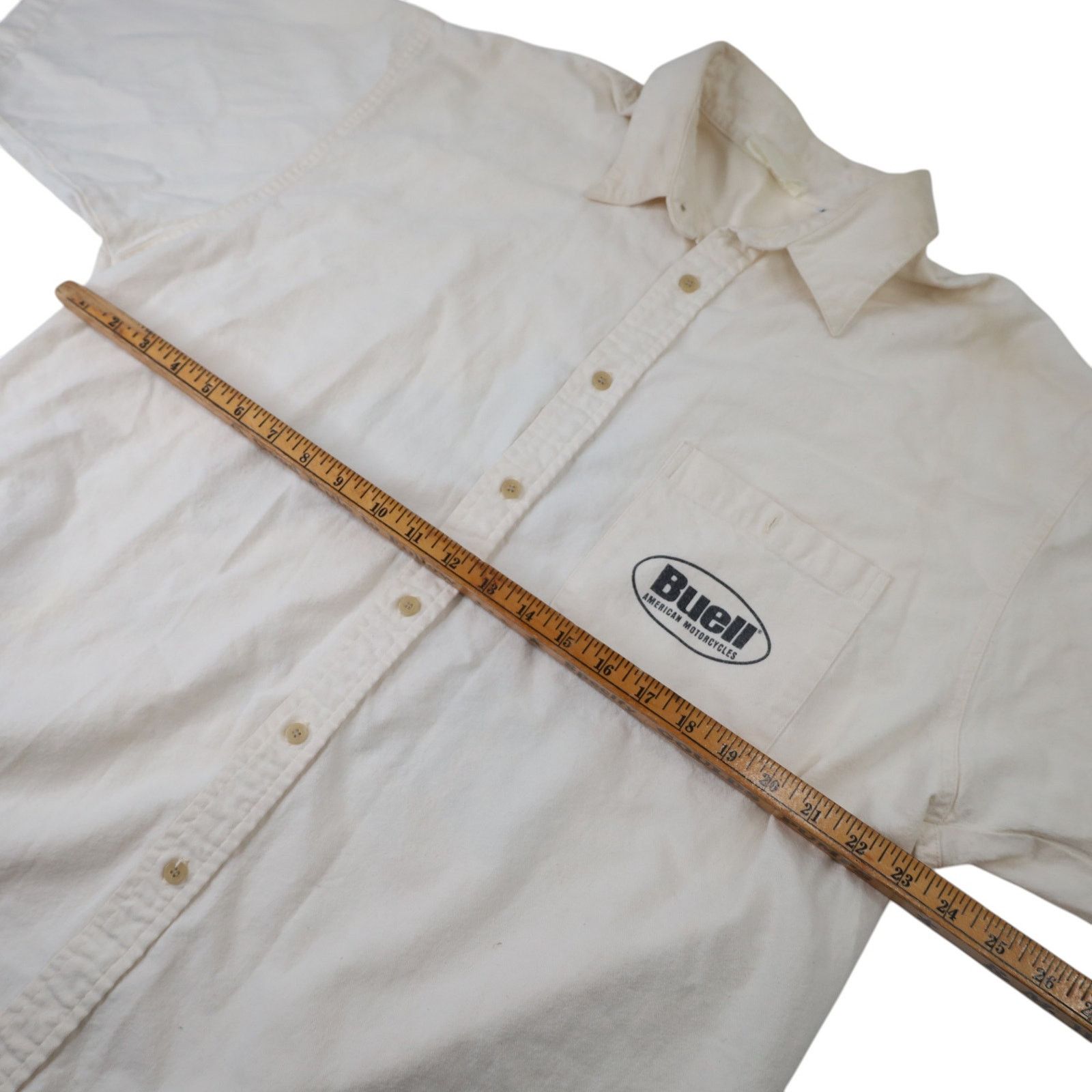 Harley Davidson × Vintage VTG 1996 Harley Davidson Buell Graphic Button Up Work Shirt Size US XL / EU 56 / 4 - 8 Thumbnail
