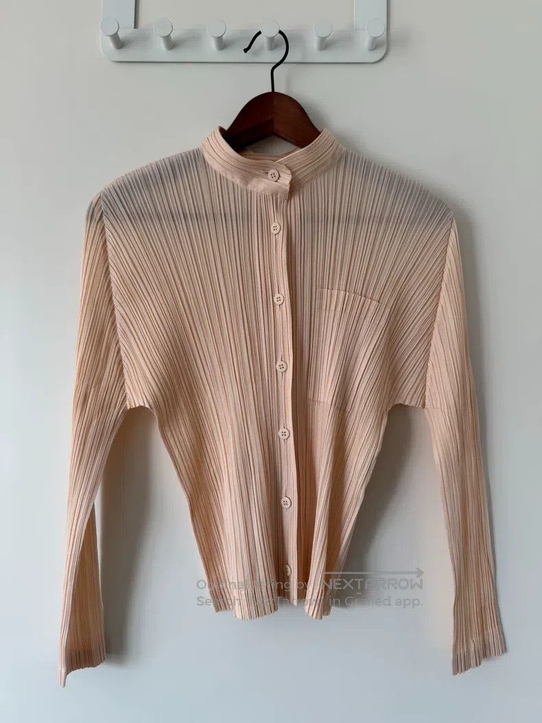 Issey Miyake Issey Miyake Pleated Long Sleeve Shirt Size L / US 10 / IT 46 - 5 Thumbnail