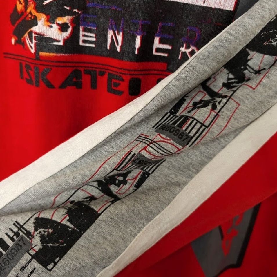 Vintage VINTAGE No Boundaries Skater T Shirt Hoodie Mens Size M Red 90s Y2K Skateboard Shirt Mens Red 90s Y2K Skateboard Size US M / EU 48-50 / 2 - 4 Thumbnail