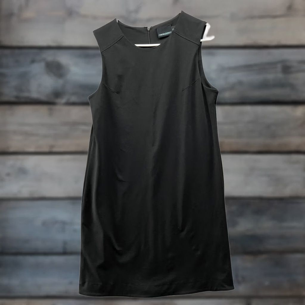 Cynthia Rowley Cynthia Rowley Sleeveless Sheath Dress Black Stretch Round Neck Career Size 10 Womens Dress Size L / US 10 / IT 46 - 1 Thumbnail