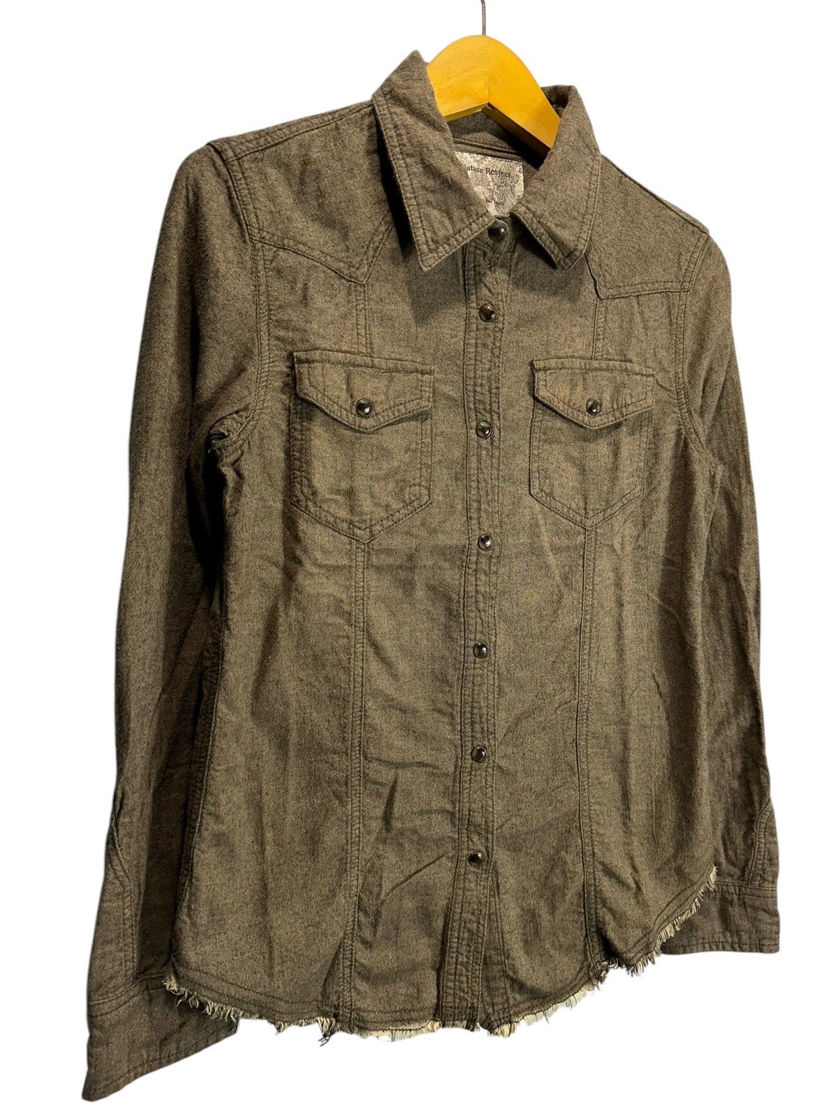 GOA GOA DISTRESSED BUTTON WESTERN SHIRT IFSIX LGB STYLE Size US M / EU 48-50 / 2 - 3 Thumbnail