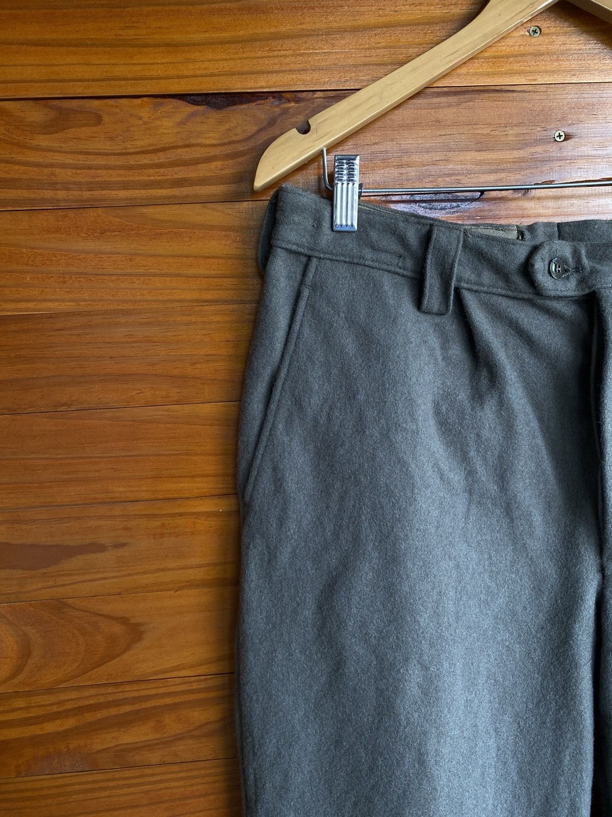 Vintage East German NVA Wool Military Trousers – Cold War Army Pants Size US 32 / EU 48 - 6 Thumbnail
